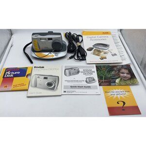 Vintage Kodak EasyShare DX3700 Digital Camera with Dock Manuals Software Cables